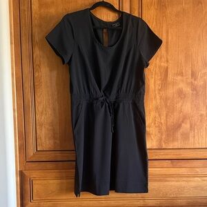 32 Degrees Black Mini Dress with Short Sleeves
